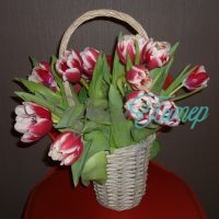 Корзина  тюльпанов Мини